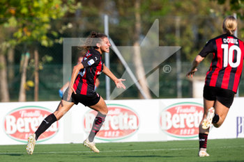 2020-08-23 - Miriam Longo (AC Milan) celebrates after scoring a goal - AC MILAN VS FLORENTIA SAN GIMIGNANO - ITALIAN SERIE A WOMEN - SOCCER