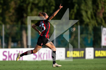 2020-08-23 - Miriam Longo (AC Milan) celebrates after scoring a goal - AC MILAN VS FLORENTIA SAN GIMIGNANO - ITALIAN SERIE A WOMEN - SOCCER