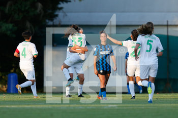 2020-08-30 - Kamila Dubcova (US Sassuolo Calcio) festeggia il gol del definitivo 4-1 - INTER VS SASSUOLO - ITALIAN SERIE A WOMEN - SOCCER