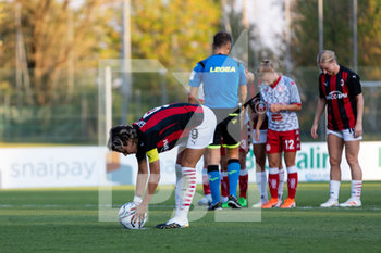 2020-09-05 - Valentina Giacinti (AC Milan) si prepara a calciare un rigore - AC MILAN VS PINK BARI - ITALIAN SERIE A WOMEN - SOCCER