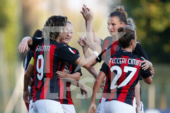 2020-09-05 - Valentina Giacinti (AC Milan) esulta dopo il gol - AC MILAN VS PINK BARI - ITALIAN SERIE A WOMEN - SOCCER