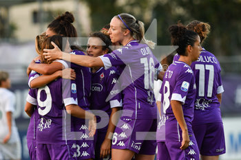 2020-09-06 - Fiorentina Femminile players celebrate the goal - ACF FIORENTINA FEMMINILE VS FLORENTIA SAN GIMIGNANO - ITALIAN SERIE A WOMEN - SOCCER
