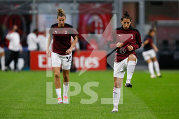 2020-10-05 - Claudia Mauri (AC Milan) e Laura Agard (AC Milan) - AC MILAN VS JUVENTUS - ITALIAN SERIE A WOMEN - SOCCER
