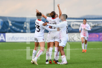 2020-10-10 - Milan players celebrate the goal - EMPOLI LADIES VS AC MILAN - ITALIAN SERIE A WOMEN - SOCCER
