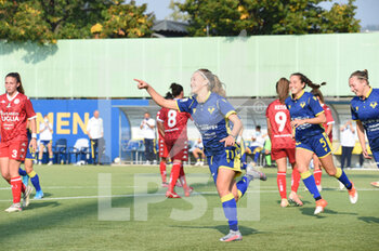 2020-10-10 - celebrates after scoring a goal Asia Bragonzi (Verona) - HELLAS VERONA WOMEN VS PINK BARI - ITALIAN SERIE A WOMEN - SOCCER