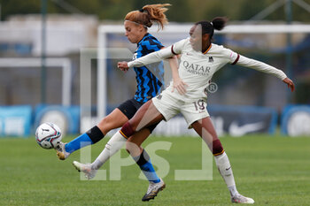2020-10-11 - Beatrice Merlo (FC Internazionale) and Lindsey Thomas (AS Roma) - INTER VS AS ROMA - ITALIAN SERIE A WOMEN - SOCCER