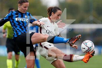 2020-10-11 - Lisa Alborghetti (FC Internazionale) and Paloma Lazaro (AS Roma) - INTER VS AS ROMA - ITALIAN SERIE A WOMEN - SOCCER