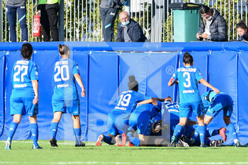 2020-10-17 - Empoli Ladies players celebrate after the goal - EMPOLI LADIES VS NAPOLI FEMMINILE - ITALIAN SERIE A WOMEN - SOCCER
