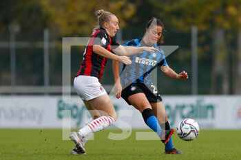 2020-10-18 - Flaminia Simonetti (FC Internazionale) e Caroline Rask (AC Milan) - AC MILAN VS INTER - ITALIAN SERIE A WOMEN - SOCCER