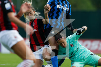 2020-10-18 - Maria Korenciova (AC Milan) e Francesca Vitale (AC Milan) - AC MILAN VS INTER - ITALIAN SERIE A WOMEN - SOCCER
