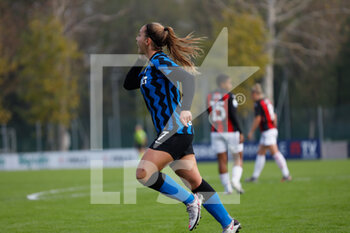 2020-10-18 - Gloria Marinelli (FC Internazionale) esultanza gol - AC MILAN VS INTER - ITALIAN SERIE A WOMEN - SOCCER