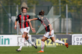 2020-10-18 - Valentina Giacinti (AC Milan) esultanza gol - AC MILAN VS INTER - ITALIAN SERIE A WOMEN - SOCCER