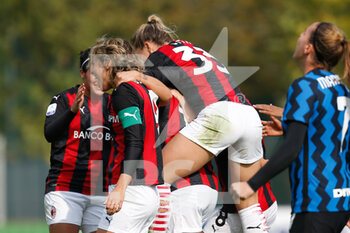 2020-10-18 - Dominica Conc (AC Milan) esultanza gol - AC MILAN VS INTER - ITALIAN SERIE A WOMEN - SOCCER