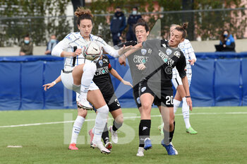 2020-11-14 - Ilaria Mauro of FC Internazionale in action against Zoi Giatras of Empoli FC - EMPOLI LADIES VS INTER - ITALIAN SERIE A WOMEN - SOCCER