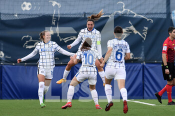 2020-11-14 - Gloria Marinelli of FC Internazionale celebrates after scoring a goal - EMPOLI LADIES VS INTER - ITALIAN SERIE A WOMEN - SOCCER