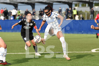 2020-11-14 - Kathellen Souza Feitoza of FC Internazionale in action - EMPOLI LADIES VS INTER - ITALIAN SERIE A WOMEN - SOCCER