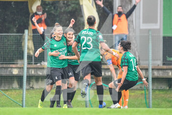 2020-11-14 - Florin Wagner (Florentia SG) celebrates after scoring a goal - FLORENTIA SAN GIMIGNANO VS JUVENTUS - ITALIAN SERIE A WOMEN - SOCCER