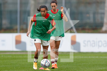 2020-11-15 - Andressa Alves Da Silva (AS Roma) warming up before the match - AC MILAN VS AS ROMA - ITALIAN SERIE A WOMEN - SOCCER