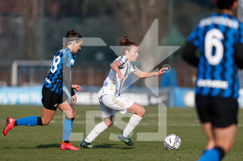2021-01-17 - Aurora Galli (Juventus FC) and Marta Teresa Pandini (FC Internazionale) - FC INTERNAZIONALE VS JUVENTUS WOMEN - ITALIAN SERIE A WOMEN - SOCCER