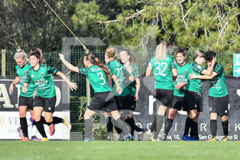 2021-02-27 - florentia San Gimignano players celebrate after the goal - FLORENTIA SAN GIMIGNANO VS ACF FIORENTINA FEMMINILE - ITALIAN SERIE A WOMEN - SOCCER
