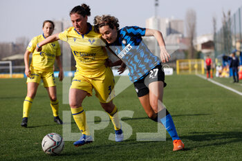 2021-02-27 - Stefania Tarenzi (FC Internazionale) and Michela Ledri (Hellas Verona Women) - FC INTERNAZIONALE VS HELLAS VERONA WOMEN - ITALIAN SERIE A WOMEN - SOCCER