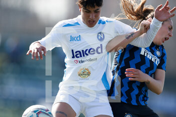 2021-03-07 - Gloria Marinelli (FC Internazionale) is fouled hard by Nicola Di Marino (Napoli Calcio Femminile) - FC INTERNAZIONALE VS NAPOLI FEMMINILE - ITALIAN SERIE A WOMEN - SOCCER