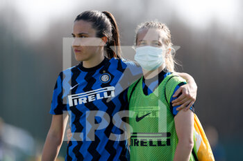 2021-03-07 - Marta Teresa Pandini (FC Internazionale) and Anna Emilia Auvinen (FC Internazionale) - FC INTERNAZIONALE VS NAPOLI FEMMINILE - ITALIAN SERIE A WOMEN - SOCCER