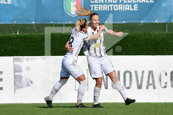 2021-03-20 - Andrea Staskova (Juventus) celebrates after scoring the goal with Martina Rosucci (Juventus) - ACF FIORENTINA FEMMINILE VS JUVENTUS - ITALIAN SERIE A WOMEN - SOCCER