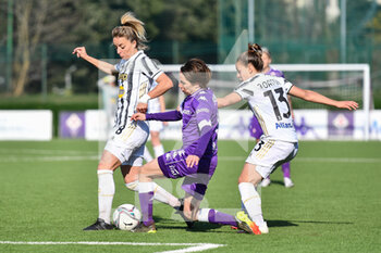 2021-03-20 - Daniela Sabatino (Fiorentina Femminile), Martina Rosucci (Juventus) and Lisa Boattin (Juventus) - ACF FIORENTINA FEMMINILE VS JUVENTUS - ITALIAN SERIE A WOMEN - SOCCER