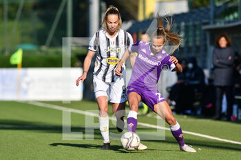 2021-03-20 - Frederikke Thogersen (Fiorentina Femminile) and Andrea Staskova (Juventus) - ACF FIORENTINA FEMMINILE VS JUVENTUS - ITALIAN SERIE A WOMEN - SOCCER