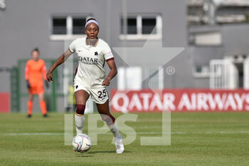 2021-03-27 - Allyson Swaby of AS Roma during the Serie A match between AS Roma and San Marino Academy at Stadio Tre Fontane on March 27, 2021 in Rome, Italy. - AS ROMA VS SAN MARINO ACADEMY - ITALIAN SERIE A WOMEN - SOCCER