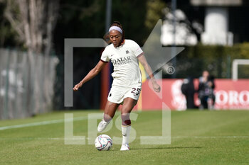 2021-03-27 - Allyson Swaby of AS Roma during the Serie A match between AS Roma and San Marino Academy at Stadio Tre Fontane on March 27, 2021 in Rome, Italy. - AS ROMA VS SAN MARINO ACADEMY - ITALIAN SERIE A WOMEN - SOCCER