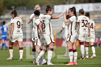 2021-03-27 - Annamaria Serturini of AS Roma during the Serie A match between AS Roma and San Marino Academy at Stadio Tre Fontane on March 27, 2021 in Rome, Italy. - AS ROMA VS SAN MARINO ACADEMY - ITALIAN SERIE A WOMEN - SOCCER