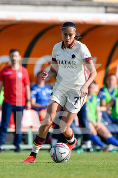 2021-03-27 - Andressa Alves Da Silva of AS Roma seen in action - AS ROMA VS SAN MARINO ACADEMY - ITALIAN SERIE A WOMEN - SOCCER