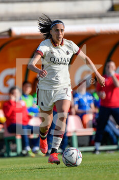 2021-03-27 - Andressa Alves Da Silva of AS Roma seen in action - AS ROMA VS SAN MARINO ACADEMY - ITALIAN SERIE A WOMEN - SOCCER