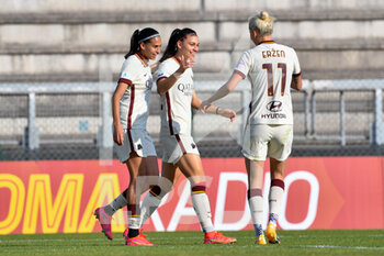 2021-03-27 - Agnese Bofantini of AS Roma celebrates after scoring goal 2-0 seen in action - AS ROMA VS SAN MARINO ACADEMY - ITALIAN SERIE A WOMEN - SOCCER