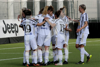 2021-03-28 - Juventus Women celebrate after the goal - JUVENTUS FC VS PINK BARI - ITALIAN SERIE A WOMEN - SOCCER