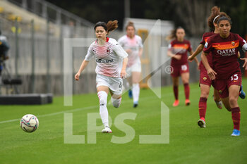 2021-05-01 - Yui Hasegawa of AC Milan during the Serie A match between AS Roma and AC Milan at Stadio Tre Fontane on May 1, 2021 in Rome, Italy. - AS ROMA VS AC MILAN - ITALIAN SERIE A WOMEN - SOCCER