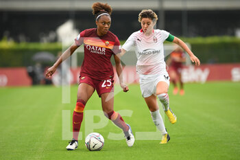 2021-05-01 - Allyson Swaby of AS Roma during the Serie A match between AS Roma and AC Milan at Stadio Tre Fontane on May 1, 2021 in Rome, Italy. - AS ROMA VS AC MILAN - ITALIAN SERIE A WOMEN - SOCCER