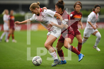 2021-05-01 - Natasha Khalila Dowie of AC Milan during the Serie A match between AS Roma and AC Milan at Stadio Tre Fontane on May 1, 2021 in Rome, Italy. - AS ROMA VS AC MILAN - ITALIAN SERIE A WOMEN - SOCCER