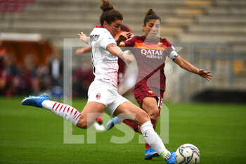 2021-05-01 - Valentina Brgamaschi of AC Milan during the Serie A match between AS Roma and AC Milan at Stadio Tre Fontane on May 1, 2021 in Rome, Italy. - AS ROMA VS AC MILAN - ITALIAN SERIE A WOMEN - SOCCER