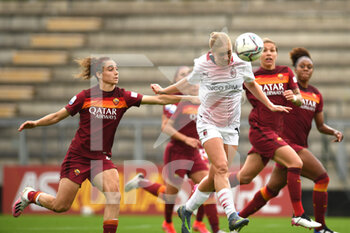 2021-05-01 - Natasha Khalila Dowie of AC Milan during the Serie A match between AS Roma and AC Milan at Stadio Tre Fontane on May 1, 2021 in Rome, Italy. - AS ROMA VS AC MILAN - ITALIAN SERIE A WOMEN - SOCCER