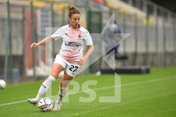 2021-05-01 - Linda Tucceri Cimini of AC Milan during the Serie A match between AS Roma and AC Milan at Stadio Tre Fontane on May 1, 2021 in Rome, Italy. - AS ROMA VS AC MILAN - ITALIAN SERIE A WOMEN - SOCCER