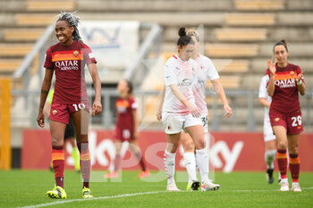 2021-05-01 - Lindsey Thomas of AS Roma during the Serie A match between AS Roma and AC Milan at Stadio Tre Fontane on May 1, 2021 in Rome, Italy. - AS ROMA VS AC MILAN - ITALIAN SERIE A WOMEN - SOCCER