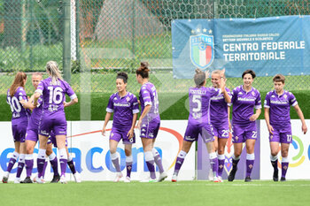 2021-05-02 - Fiorentina Femminile players celebrate after the goal - ACF FIORENTINA FEMMINILE VS PINK BARI - ITALIAN SERIE A WOMEN - SOCCER