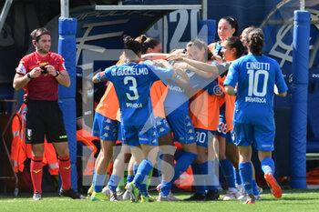 2021-05-08 - Empoli Ladies players celebrate after the goal - EMPOLI LADIES VS HELLAS VERONA WOMEN - ITALIAN SERIE A WOMEN - SOCCER