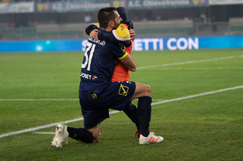 2018-12-02 - ellissier esulta con il figlio dopo il goal durante la partita di calcio SeriaA Italia Chievo Vs Lazio - CHIEVO VS LAZIO - ITALIAN SERIE A - SOCCER