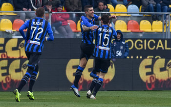 2019-01-20 - L´esultanza di Gianluca Mancini dopo aver messo a segno il goal dello 0-1 - FROSINONE-ATALANTA 0-5 - ITALIAN SERIE A - SOCCER