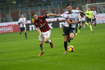 2019-02-10 - Piatek durante la partita di calcio SeriaA Italia Milan Vs Cagliari - MILAN VS CAGLIARI - ITALIAN SERIE A - SOCCER