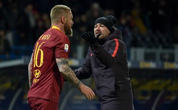 2019-02-23 - L´esultanza di Daniele De Rossi dopo il goal del 2-3 della Roma - FROSINONE-ROMA 2-3 - ITALIAN SERIE A - SOCCER